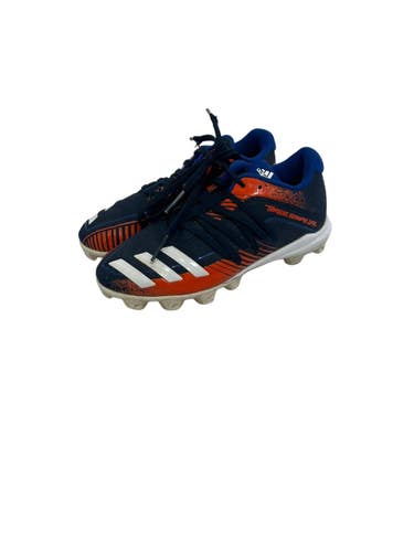 Used Adidas ICON BB/SB Cleats Navy Blue And Orange Junior 02 11692-S000156289