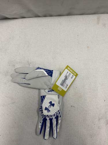 Used Under Armour BB/SB Batting Gloves White SM 11490-S000275526