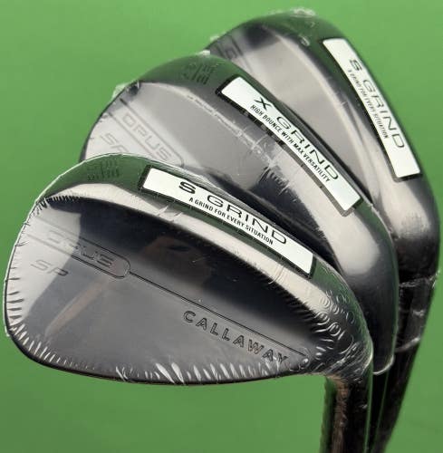 Callaway Opus SP Black Shadow Wedge Set 52-10*, 56-12*, 60-10* GW, SW, LW NEW!