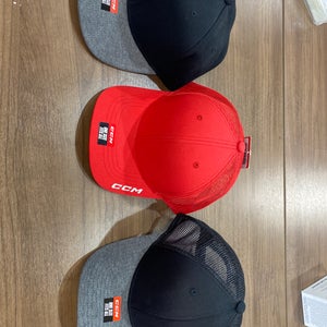 3 Adult Unisex One Size Fits All CCM Hat (New)