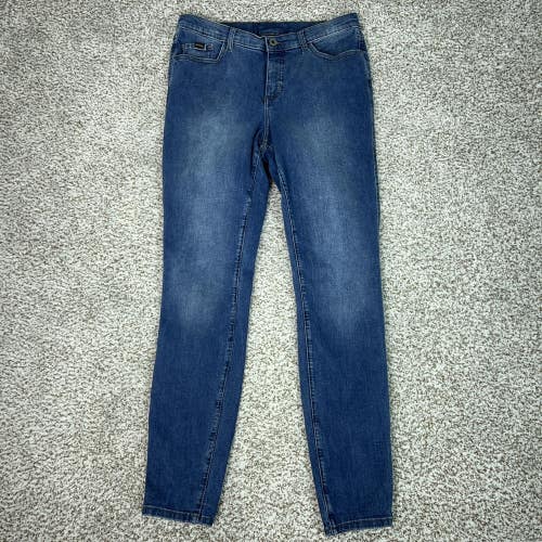 KUHL Jeans Womens 12 Regular Blue Skinny Stretch Denim Hiking Outdoor Casual