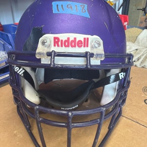 USED RIDDELL SPEED ICON ADULT HELMET - LARGE - FLAT METALLIC PURPLE