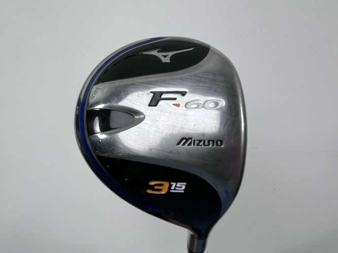 Mizuno F-60 3 Fairway Wood 15* Exsar FS3 70g Regular Graphite Mens RH
