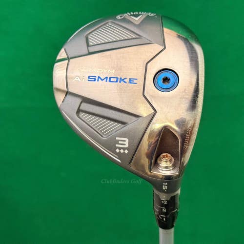 Callaway Paradym Ai Smoke Triple Diamond 15 Fairway Wood 3 Fujikura Pro Regular