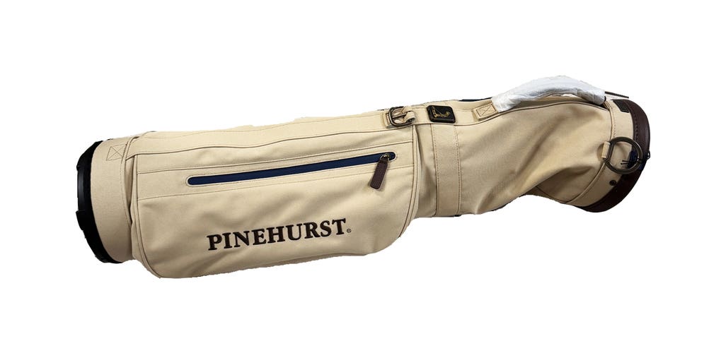 NEW Titleist Links Legend Pinehurst Logo Khaki/Noble Brown/Navy Carry Golf Bag