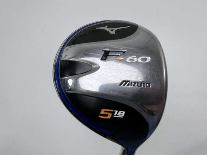 Mizuno F-60 5 Fairway Wood 18* Exsar FS3 70g Regular Graphite Mens RH