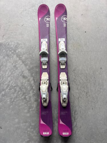 Kid's Rossignol Temptation Pro 104 cm Skis With Look Kid X 4.5 Bindings (Used)
