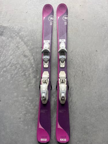 Kid's Rossignol Temptation Pro 116 cm Skis With Look Kid X 4.5 Bindings (Used)