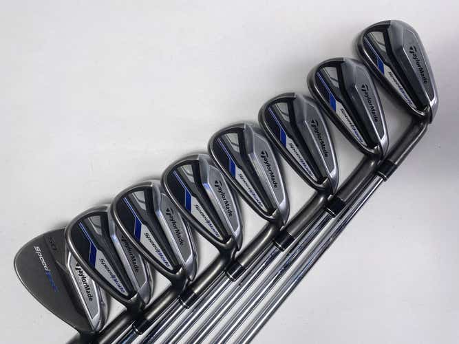 TaylorMade Speedblade Iron Set 4-PW+AW SpeedBlade Stiff Steel Mens RH