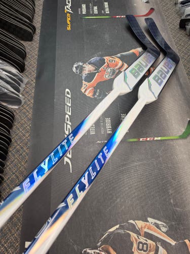 2 PACK | P31 | 25" NEW! Senior Bauer Vapor Flylite Regular Goalie Stick *Tapered Paddle* Pro Stock