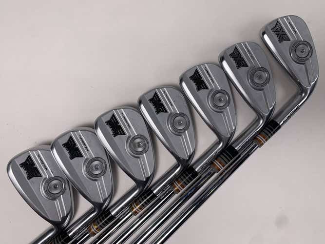 PXG 0311 P GEN7 Chrome Iron Set 4-PW NS Pro Modus 3 Tour 120 XStiff RH +1/2''