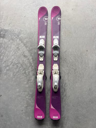 Kid's Rossignol Temptation Pro 110 cm Skis With Look Kid X 4.5 Bindings (Used)