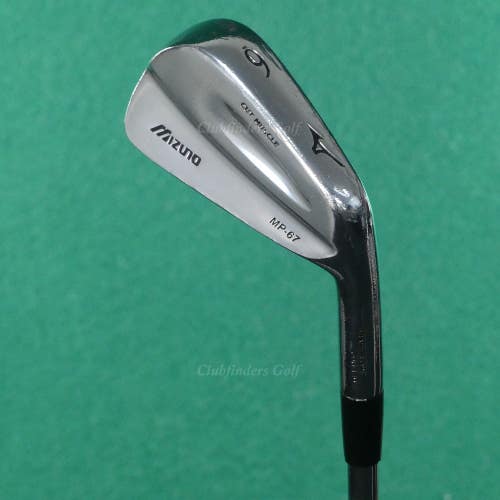 Mizuno MP-67 Cut Muscle Forged Single 6 Iron TT Dynamic Gold Steel Extra Stiff