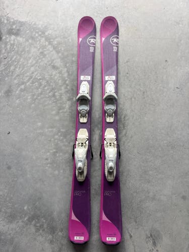 Kid's Rossignol Temptation Pro 116 cm Skis With Look Kid X 4.5 Bindings (Used)