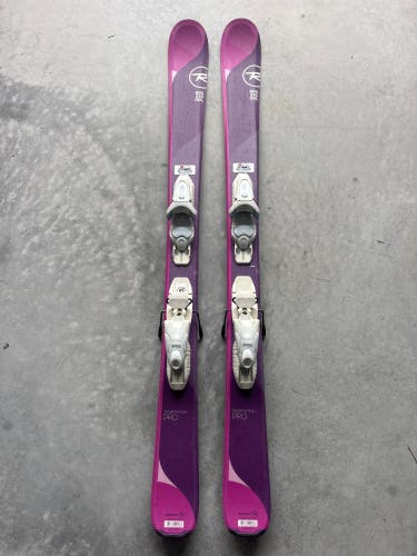 Kid's Rossignol Temptation Pro 122 cm Skis With Look Kid X 4.5 Bindings (Used)