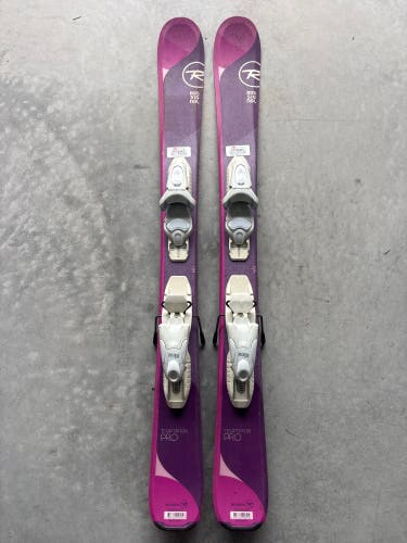 Kid's Rossignol Temptation Pro 104 cm Skis With Look Kid X 4.5 Bindings (Used)