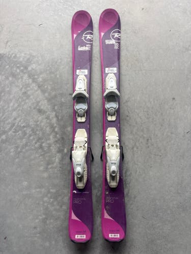Kid's Rossignol Temptation Pro 104 cm Skis With Look Kid X 4.5 Bindings (Used)