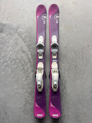 Kid's Rossignol Temptation Pro 104 cm Skis With Look Kid X 4.5 Bindings (Used)
