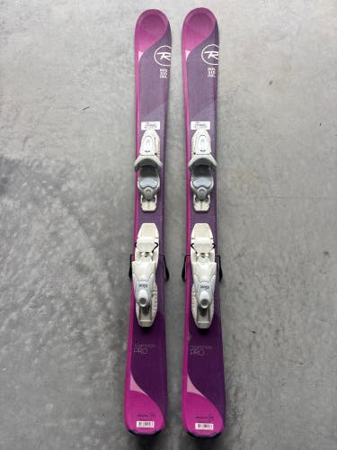 Kid's Rossignol Temptation Pro 110 cm Skis With Look Kid X 4.5 Bindings (Used)