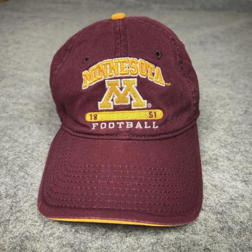 Minnesota Golden Gophers Hat Cap Strap Back One Size Maroon Gold NCAA Football