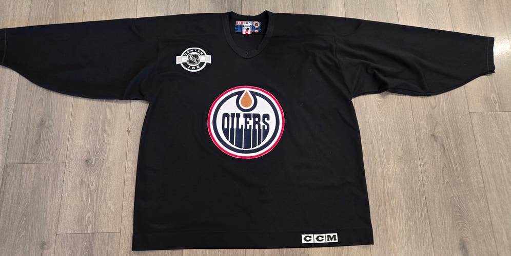 Edmonton Oilers Black CCM Practice Jersey