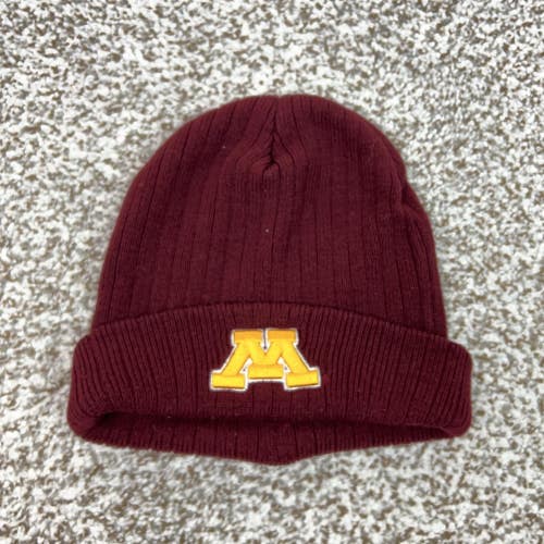 Minnesota Golden Gophers Hat Beanie Mens One Size Red NCAA Football Top Of World