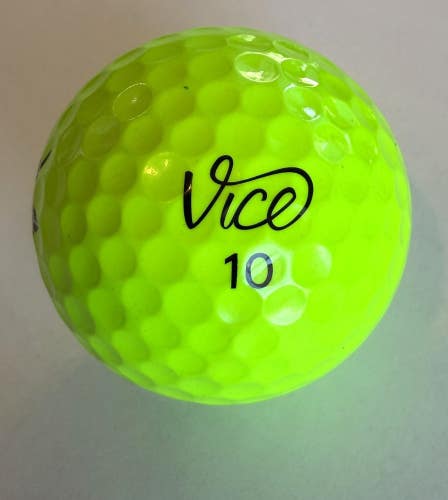 Vice Pro Lime Green '10 Years' .. 1 Near Mint AAAA Golf Ball..Local Legend Logo