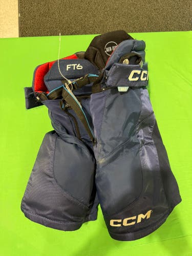 Blue Junior Medium CCM JetSpeed FT6 Hockey Pants (Used)