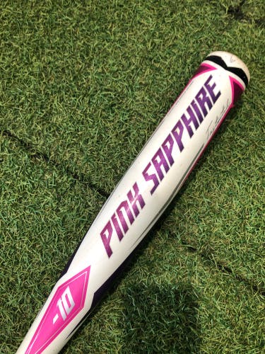 2022 Easton Pink Sapphire Alloy Bat (-10) Alloy 19 oz 29" (Used)