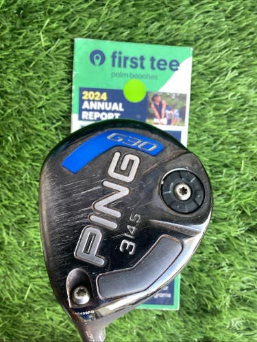 Ping G30 Lefthanded LH Fairway 3 Wood 14.5* With Senior Graphite Shaft