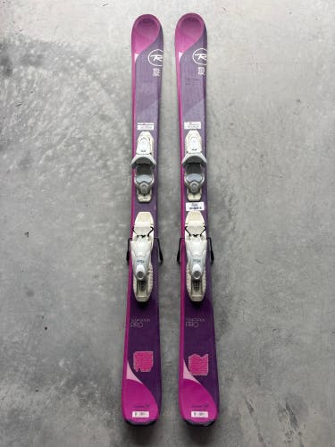 Kid's Rossignol Temptation Pro 122 cm Skis With Look Kid X 4.5 Bindings (Used)