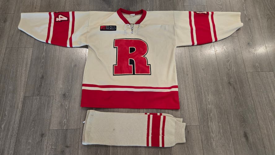 Detroit Winter Classic inspired Cream Rebels XL Jersey (Used)