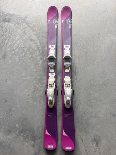 Kid's Rossignol Temptation Pro 122 cm Skis With Look Kid X 4.5 Bindings (Used)