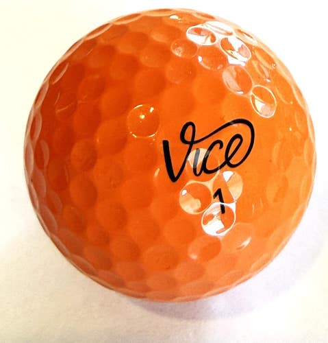Vice Pro Plus Orange Pinehurst Edition .. 1 Near Mint AAAA Golf Ball..
