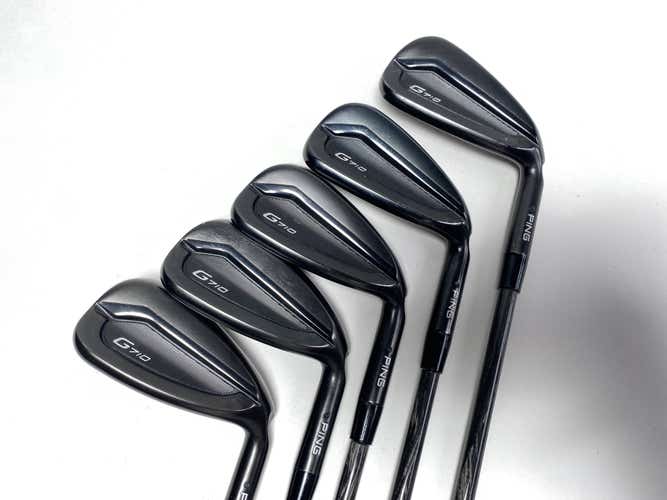 Ping G710 Iron Set 6-PW Black Dot AeroTech Gener8 F2 60g Senior RH +1/2''