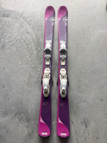 Kid's Rossignol Temptation Pro 122 cm Skis With Look Kid X 4.5 Bindings (Used)