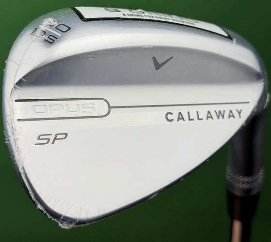 Callaway Opus SP Brushed Chrome Gap GW Wedge 50-10* Steel Dynamic Gold NEW!