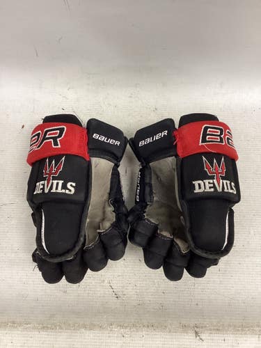 Used Bauer VAPOR TEAM ELITE Junior Gloves Black 10" 11851-S000051181