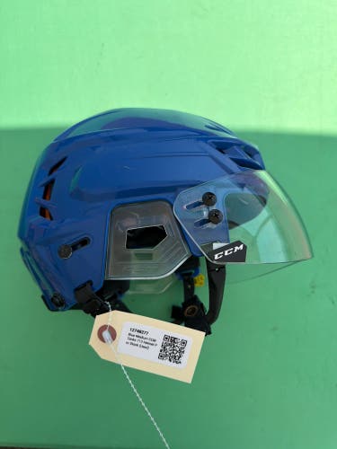 Blue Medium CCM Tacks 710 Helmet Pro Stock (Used)