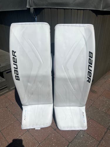 Large Bauer FlyLite Goalie Leg Pads (Used 3x)