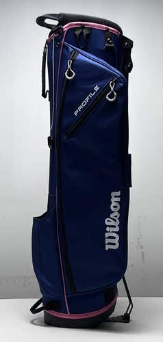 Wilson Profile Stand Bag Blue 4-Way Divide No Strap Golf Bag
