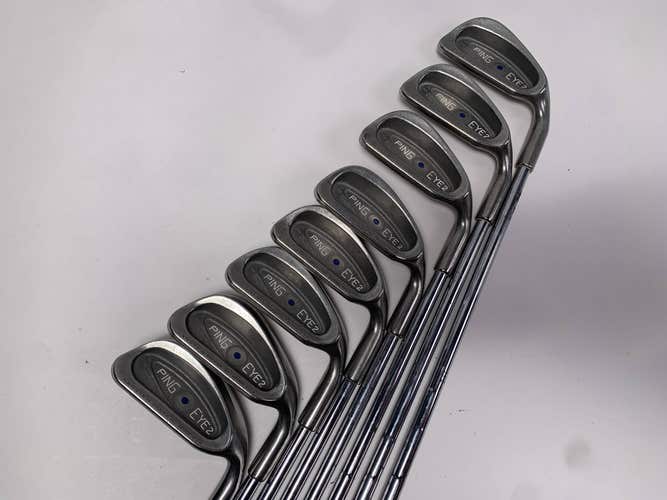 Ping Eye 2 Iron Set 3-PW Blue Dot 1* Up Karsten ZZ-Lite Stiff RH