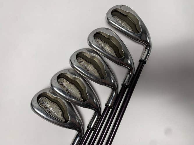 Callaway Big Bertha 2004 Iron Set 6-PW Big Bertha Gems 65i Ladies RH Undersize