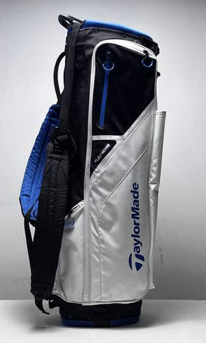 TaylorMade FlexTech Stand Bag White 5-Way Divide Dual Strap Golf Bag NEW