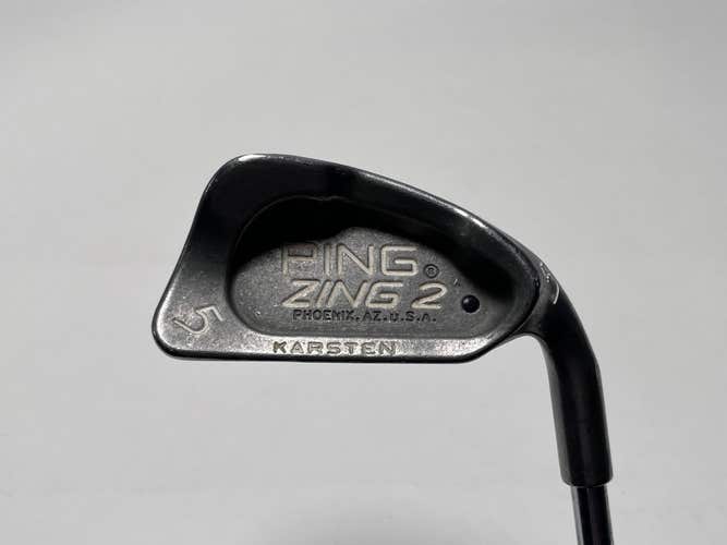 Ping Zing 2 Single 5 Iron Black Dot Karsten JZ Regular Steel Mens RH