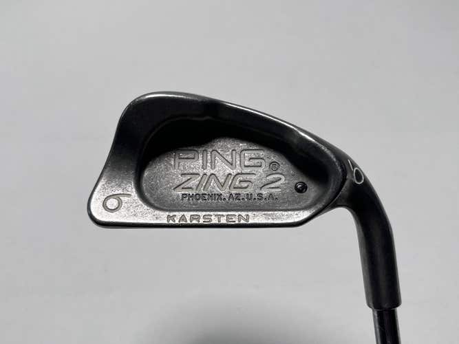 Ping Zing 2 Single 6 Iron Black Dot Karsten JZ Regular Steel Mens RH
