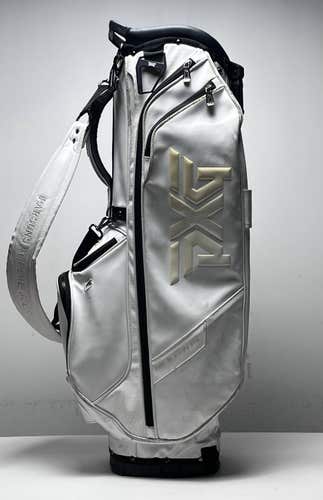 PXG Hybrid Stand Bag White 4-Way Divide Single Strap Golf Bag