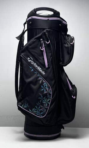 TaylorMade Kalea Cart Bag Black 14-Way Divide Single Strap Golf Bag
