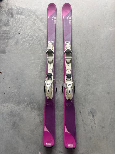 Kid's Rossignol Temptation Pro 140 cm Skis With Look Kid Xpress 7 JR Bindings (Used)