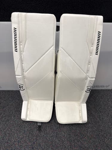 White Junior Warrior Ritual G7 Goalie Leg Pads (New) | 30"+1